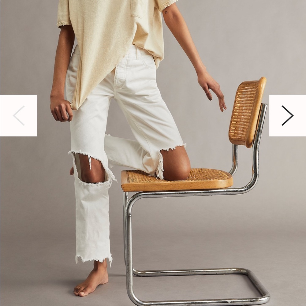 NWT Free People Maggie Mid-Rise Straight-Leg Jeans
